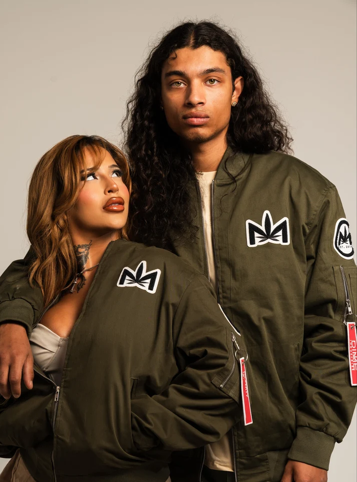 Bomber Jacket with Chenille Patch