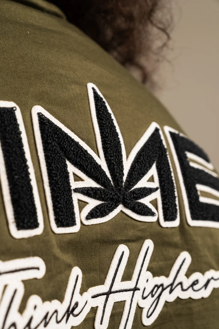 Bomber Jacket with Chenille Patch - Image 5